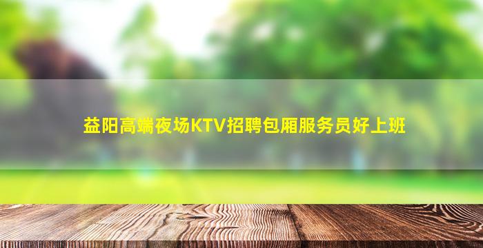 益阳高端夜场KTV招聘包厢服务员好上班